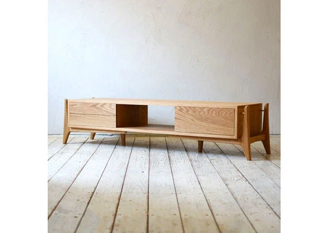 Elegant Oak Wood Buffet Timeless Storage and Style by Nismaaya Decor.