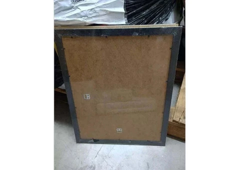 **Elegant 20" x 16" Photo Frame with Gold Trim and Glass Cover** - 2/2