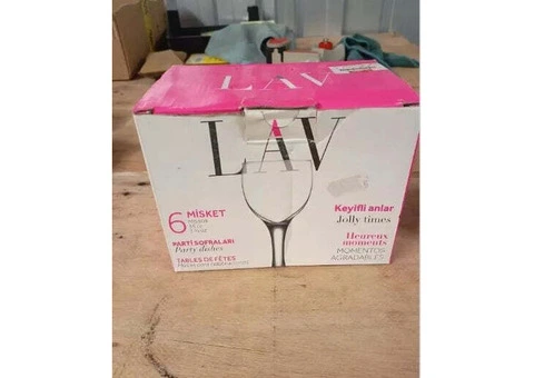 "Set of 6 Elegant Lav Misket Party Glasses – Perfect for Entertaining!" - 3/7