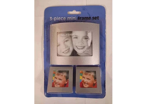**Stylish 3 Piece Mini Frame Set – Ideal for Home Decor** - 1/3