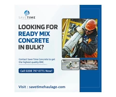 Best Ready Mix Concrete Supplier in London-Save Time Concrete
