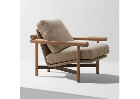 Elegant Oak Wood Chair by Nismaaya Decor.