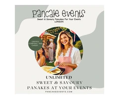 LONDON'S PREMIUM HEALTH-CONSCIOUS PANCAKE CATERING: SWEET & SAVOURY TREATS