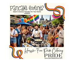 Delight in LGBTQ+ Events and Weddings with Pancake Events' Exquisite Crepe Catering