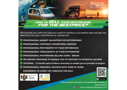 Sell your Motorhome in Glasgow, Armadale, and Draycott UK - Motorhomeworld