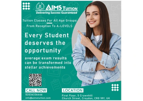 GCSE Private Exam with Aims Tuition Centre in Croydon - 2/2