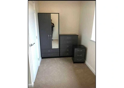 1,2,3,4,5,6,7,8 Door wardrobe with chest of drawer and bedside ready for free shipping - 2/24