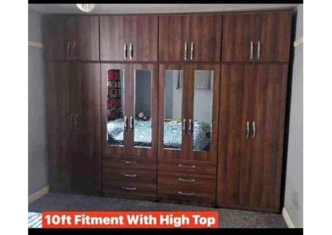 1,2,3,4,5,6,7,8 Door wardrobe with chest of drawer and bedside ready for free shipping - 20/24
