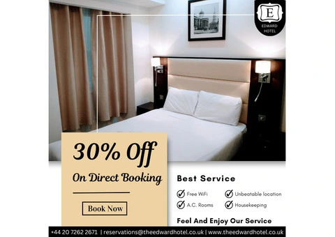 Save 30% When You Book Directly at Edward Hotel!