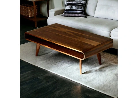 Sleek Walnut Coffee Table for Modern Living
