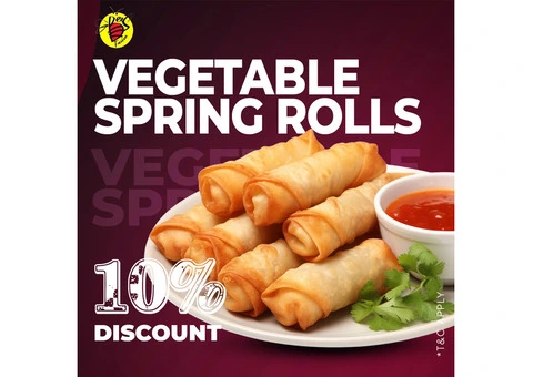 10% Off Vegetable Spring Rolls at Bees Fusion, Cheshunt