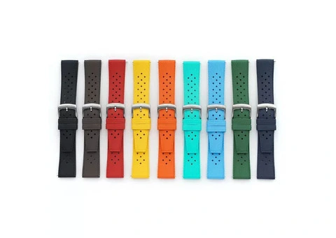 Tropic Watch Strap Dive FKM Rubber Quick Release 20mm 22mm - 1/5