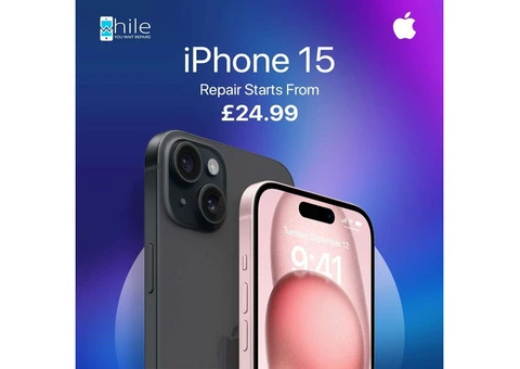 Apple iPhone 15 Back Glass/Rear Glass Replacement Service London