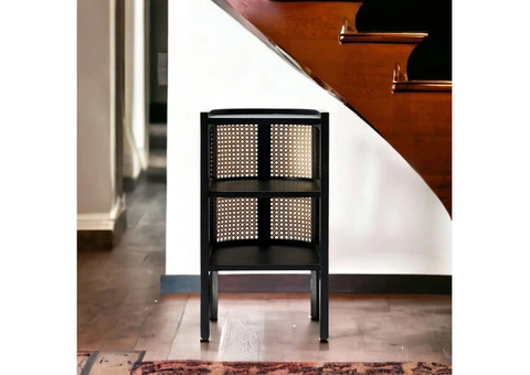 Modern Teak Wood Bedside Table.