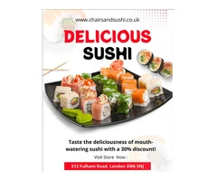 Sushi Lunch on Fulham Road, London SW6