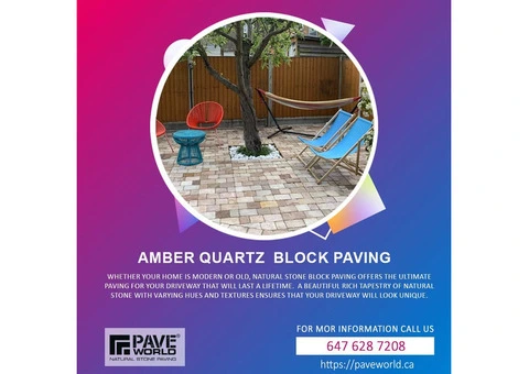 Amber Quartz Block Paving