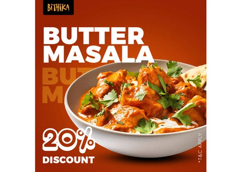 Bithika Indian Takeaway – Enjoy 20% OFF Butter Masala at the Best Indian Takeaway in Belfast!