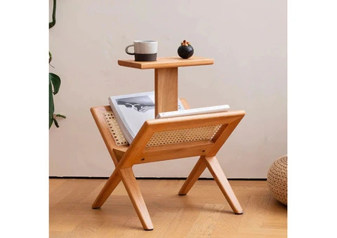 Sleek and Stylish Ash Wood Side Table.