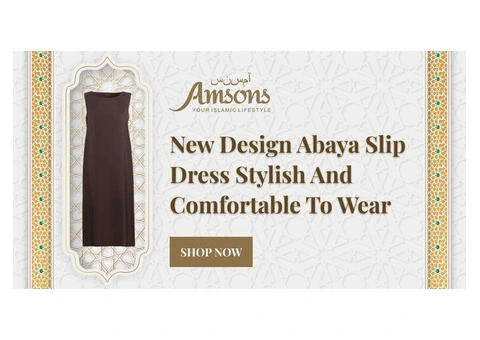 Women Sleeveless Slip Dress Under Abaya