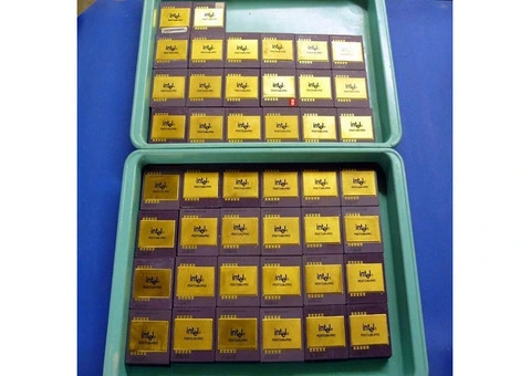 Ceramic Cpu Gold Intel Processor Scrap