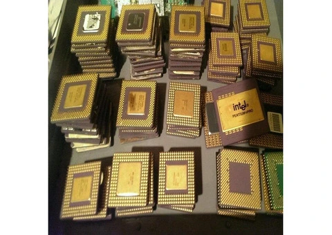 Ceramic Cpu Gold Intel Processor Scrap - 2/2
