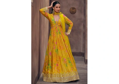 Designer Anarkali Suits for Karwa Chauth