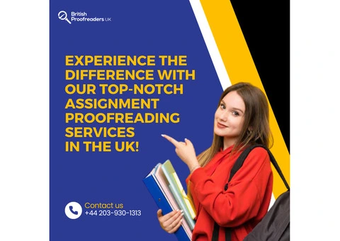 Get professional Assignment Proofreading Help in the UK