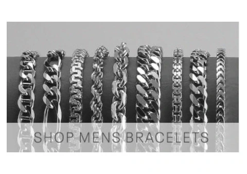 Silver bracelet for men