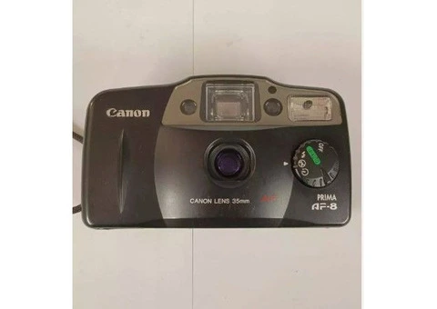 canon Prima AF-7 Sure Shot Owl Retro Point And Shoot Film Camera Lens 35mm - 1/4