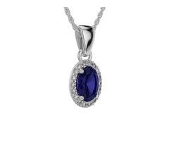 Buy Blue Sapphire Necklace in UK