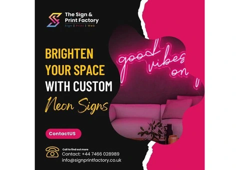 Custom Neon Signs | Indoor LED Signs UK | Signprint Factory