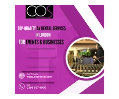Top-Quality AV Rental Services in London for Events & Businesses