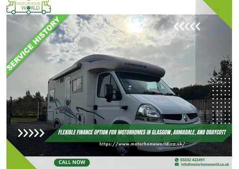 Flexible Finance Option for Motorhomes in Glasgow, Armadale, and Draycott UK - Motorhomeworld