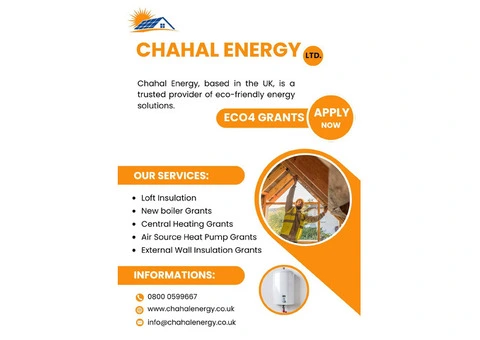 Eco4 New Boiler Grants by Chahal Energy Ltd. in Birmingham, UK