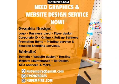 Need Graphic design and Website design now?