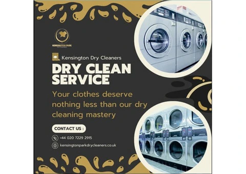 What are the advantages of dry cleaning in Kensington services?
