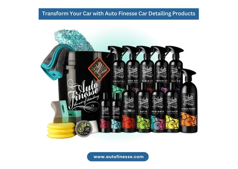 Transform Your Car with Auto Finesse Car Detailing Products