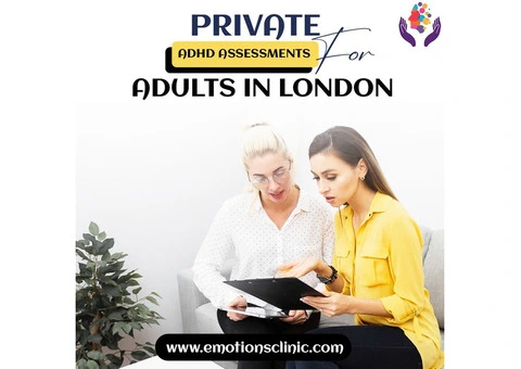 Private ADHD assessments for adults in London