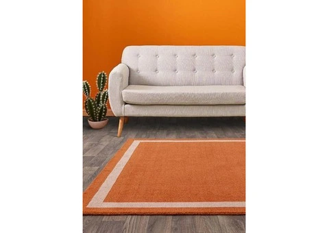 Albi Orange Rug by Asiatic Carpets