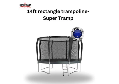 14ft Above Ground Trampoline | Safe Family Fun