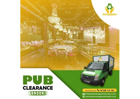We know how to conduct the best pub clearance