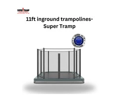 Trampoline 11ft | Great for Kids, Compact Backyard Fun