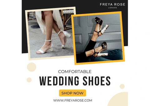 Experience the Perfect Fit with Comfortable Wedding Shoes by Freya Rose London