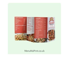 B4 Takeaway Menu Printing Services UK | MenuMa Print