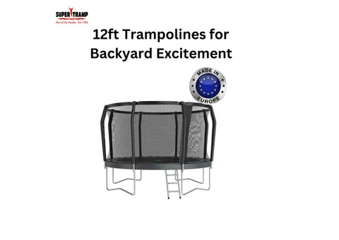 12ft Round Trampolines | Perfect Bounce, Safe Design