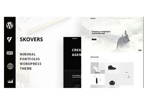 ✨Skovers - Minimal Portfolio WordPress Theme????️