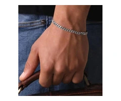 Silver Curb Bracelet