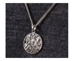 St. Christopher Silver Pendant