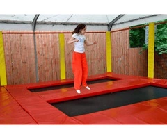 Above Ground Rectangle Trampolines for Thrilling Play