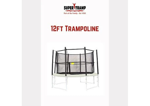 Durable 12ft Above Ground Trampolines for Family Fun